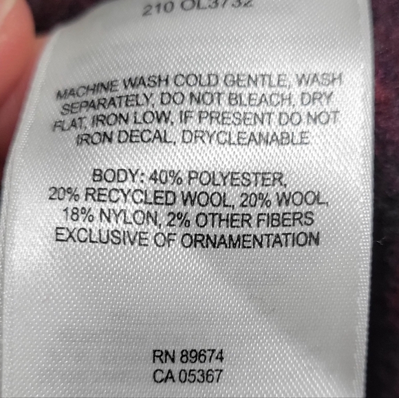 Mountain Hardwear Serrana Turtleneck Sweater Wool Blend Women's Large Red - Picture 7 of 10